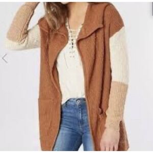 NWT Women's Billabong Cardigan Cowl Neck  Sweater SZ S